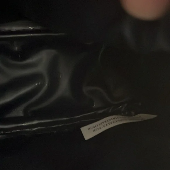 DIOR Navy and White Sateen Gold Medal Medallion Beauty Cosmetic Bag - Picture 8 of 11